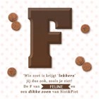 sinterklaas chocoladeletter F